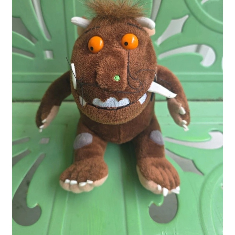 The Gruffalo Plush Stuffed Animal Brown Purple Spikes Orange Eyes
